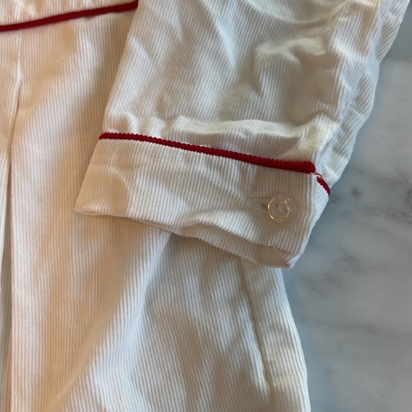 Red and white corduroy dress, perfect for Christmas - Picture 6 of 6